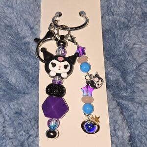Handmadd Cute Kuromi Keychain/Bag Charm with Beads